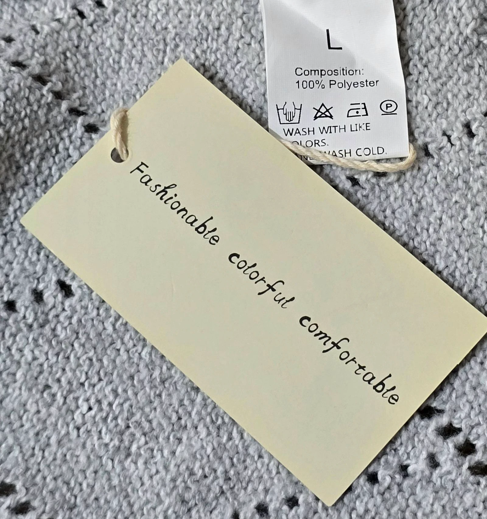 Rebeca/Cardigan gris largo calado – photo 3